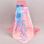 Blue and Pink Silk Scarves