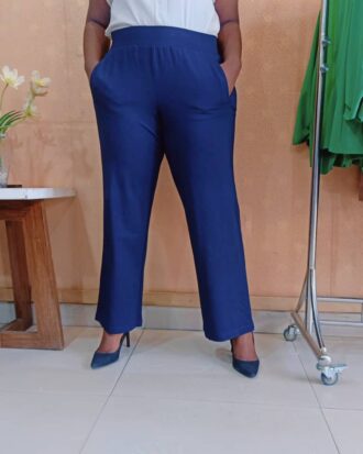 NAVY SIDE POCKETED PANT