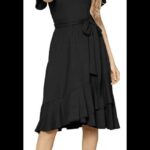 Frilly Bottom Dress-Black