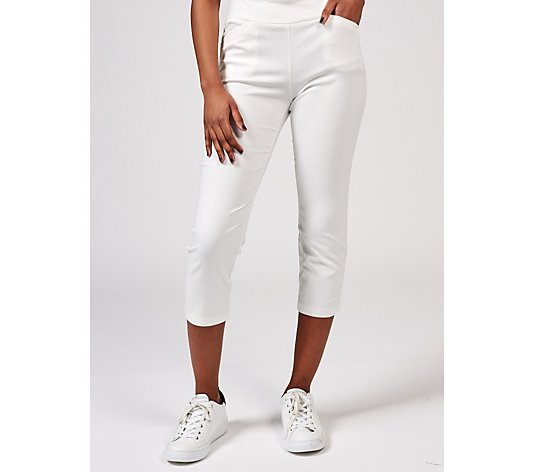 Nina Leonard Crop Pants - White